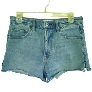 Abercrombie & Fitch The Mom Shorts Distressed High Rise Denim Woman's Size 27/4